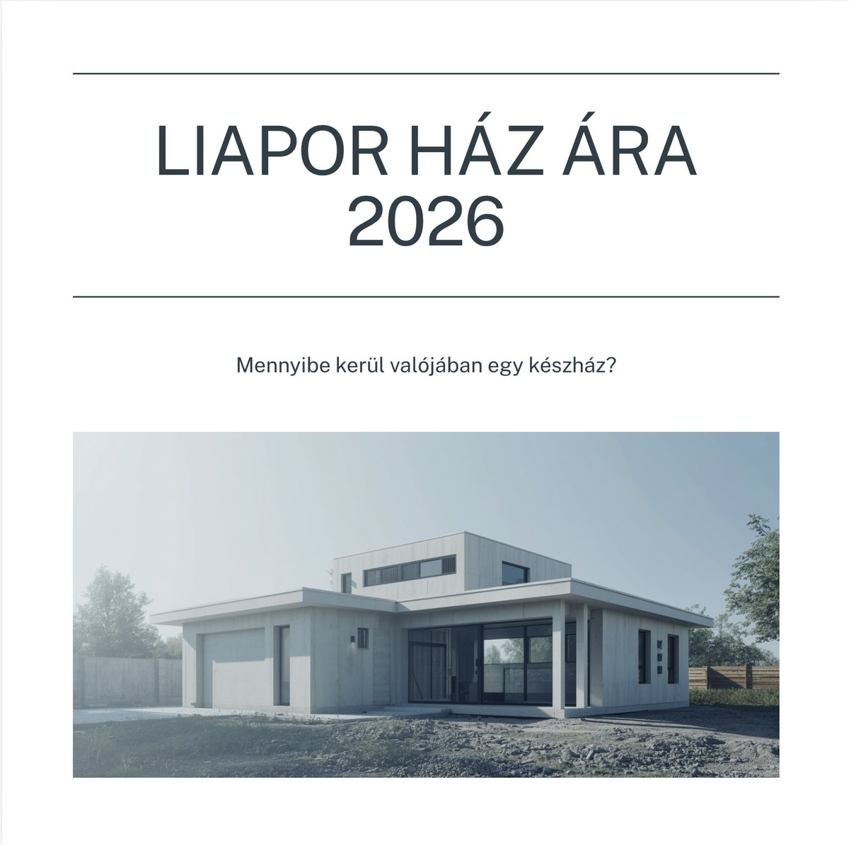 Liapor ház ára 2026: mennyibe kerül valójában egy készház